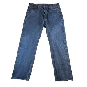 Levi's 501 Jeans Men's 36W x 34L ** See Note For L Dark Blue Button Fly